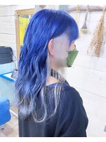 トーク 伊丹本店(TAL'KE)&nbsp;TAL'KE/ネイビーブルー×イヤリングホワイト_851