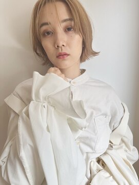 チェレ アズーリ 狭山店(Chere azuri) 結べるウルフヘアー/大人可愛いショート/ブロンドベージュ