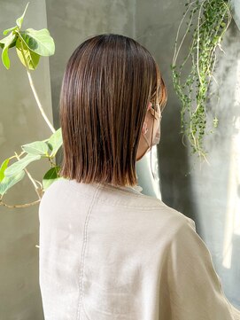 テトヘアー(teto hair) ボブ　ワンレングス　切りっぱなし　イルミナカラー