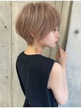 【 島本涼雅 】大人美人ショート×サクラベージュ