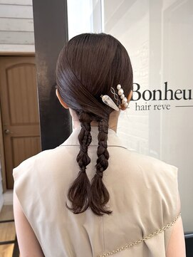 ラボヌールヘアーレーヴ 池袋店(La Bonheur hair reve) 流行タイトヘアアレンジ♪【ラボヌールヘアー・佐野】