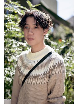 波巻きパーマ×メンズ【三軒茶屋 メンズカット】