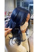 AO hair  ネイビーブルー