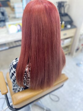 アジールヘア 東上野店(agir hair) 20代30代40代大人可愛いチェリーピンクダブルカラー美肌