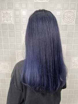 アース オーセンティック 武蔵小山店(EARTH Authentic) ブリーチで作るブルーカラー