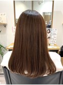艶髪ストレート&巻き髪セミロング