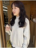 ラベンダーカラー/ロングパーマ