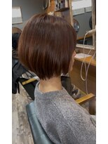 ヘアーサロン アトリエ(Hair salon ATORIE)&nbsp;ショートボブセピアブラウンカラー