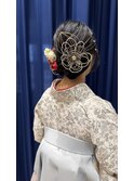卒業式　着付け　成人式　和装お支度　ヘアセット　和装アップ