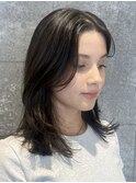姫カットレイヤーロングミディアムハッシュカットウルフ段カット