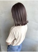 ナチュラルブラウン×ボブ