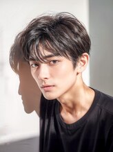 メンズサロン トレヘアー 京都烏丸店(tRe hair) MEN'S HAIR   メンズヘア　フェザーパーマ　ブルーブラック
