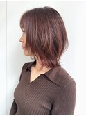 大人レイヤーボブ×インナーカラー