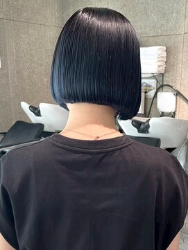 チャオ バイ ミチ(Chao by MICHI) 【ChaoMICHI haruya】丸みボブ 艶髪 ブルーブラック 髪質改善