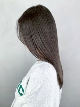 アイティーバイアルバム 松戸店(IT by ALBUM) オリーブベージュロングおくれ毛前髪カットおくれ毛_ba556031