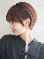 カライング(ing) 大人可愛い20代30代40代黒髪前下がりひし形小顔ボブ丸みショート