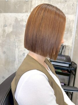 ヘアサロン エフ 渋谷(F) #ミニボブ#切りっぱなしボブ#大人可愛い