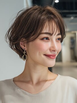 テラス 銀座(terrace) ★明るい白髪染め×大人可愛いショートボブ