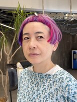 ピークアブー 原宿ハラカド(PEEK-A-BOO) モードな雰囲気のミニボブとデザインカラー