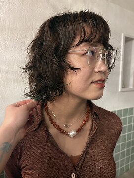 ニーム 栄(nimes) kaon　　ボブパーマ　ボブレイヤーパーマ