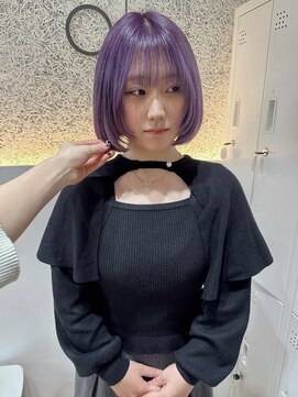 オプス 大名店(Ops) ☆小顔効果抜群!ラベンダー×顔まわりレイヤーボブ