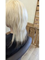 シードットエルヘア(see.L hair)&nbsp;☆ウルフ☆　ブリーチ＆裾カラー