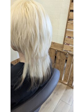 シードットエルヘア(see.L hair) ☆ウルフ☆ ブリーチ&裾カラー
