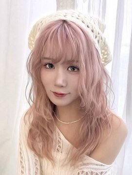 エヌ 大阪梅田茶屋町(enu) 韓国風レイヤーカット×ピンクヘアー