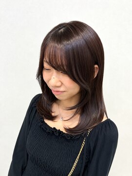 ロウ 町田(ROW) 大人かわいいくびれミディラベンダーインナーカラー