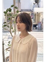 トレ(tre.)&nbsp;艶感ふんわり前髪ミニボブ