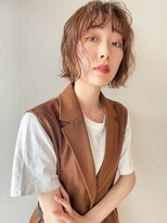 ラミエ バイ メルト 吉祥寺(lamie by melt)&nbsp;[高塚]大人可愛い切りっぱなしミニボブ前髪パーマくせ毛風無造作