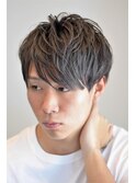 クラウドマッシュツーブロックセミウエットネープレスショート
