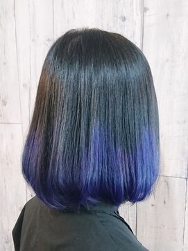 ヴィオラ 秋葉原(Viola) ☆推し髪☆『鬼滅の刃』嘴平伊之助ブルーグラデーション