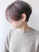 【ハンサムショート×ハイライト×フェイスフレーミング】