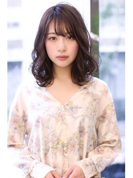 オーロ 緑地公園店(ORO) ことりベージュローライト大人かわいい小顔スリークボブ大人ボブ