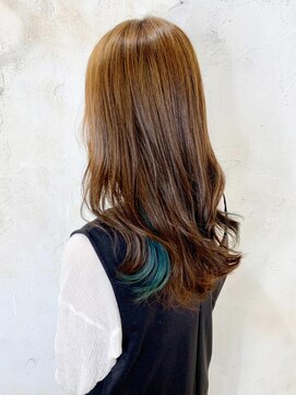 レイール 吉祥寺(Reir) 【Reir吉祥寺】*インナーカラー+ターコイズ×ベージュ*