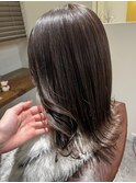 #ロングヘア #グレージュカラー #ボブウルフ#ココアベージュ