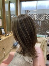 ヘアーサロン リュウズ(HairSalon Ryu's) 白髪ぼかしフレーミングハイライトカラー