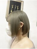前下がりボブ×ピスタチオベージュ/lamp 清水