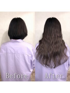 ARビューティー ギンザ(AR Beauty Ginza) ココアグレージュ#シールエクステ#暗めカラー#韓国#銀座