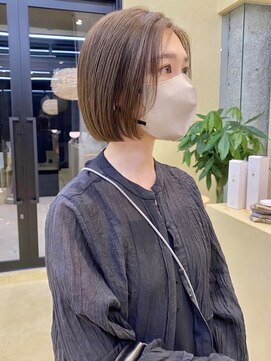 スニュウ(snuw) ケアカラー透明感カラーボブ小顔カット