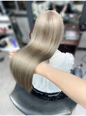 ＃ホワイトベージュ＃艶髪＃髪質改善＃量産型＃ハイトーン