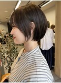 ショートボブパーマ20代30代40代イヤリングカラー大人可愛い