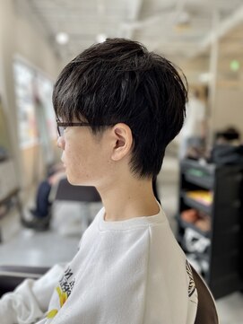 ソイクフ(SOY KUFU) MEN’S HAIR マッシュパーマアッシュブラックカルマパーマ