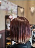 切りっぱなしボブ