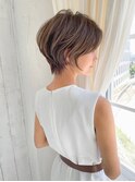 〈30.40.50代〉すっきりショート×透明感カラー【ERIKA】