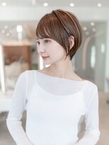 イオ 本厚木(io)&nbsp;20代30代大人かわいい似合わせカットショートグレージュカラー