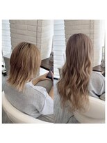 クラン ヘアーアンドスタジオ(CLAN hair & studio)&nbsp;ハイトーンエクステブリーチインナーミルクティーベージュ