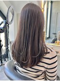 透明感抜群のラベンダーグレージュで色落ちも綺麗なブラウンに!