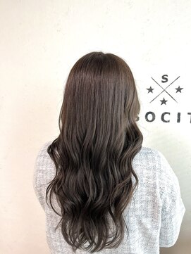 ヘアーアンドスパソシット(HAIR&SPA SOCIT) ブリーチなしで作る透明感グレージュ